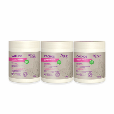 Kit com 3 Ativadores e Modeladores Cachos 500g