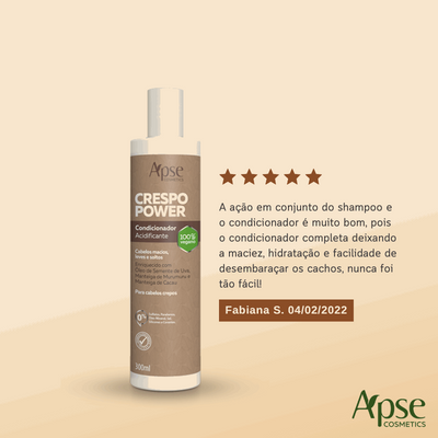 Kit Crespo Power - Shampoo, Co Wash, Condicionador, Gelatina, Máscara e Creme de Pentear (6 ITENS)