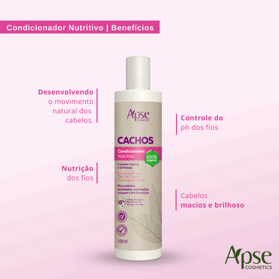 Kit Cachos - Shampoo, Condicionador e Gelatina (3 ITENS)