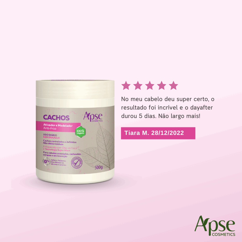 Kit com 3 Ativadores e Modeladores Cachos 500g