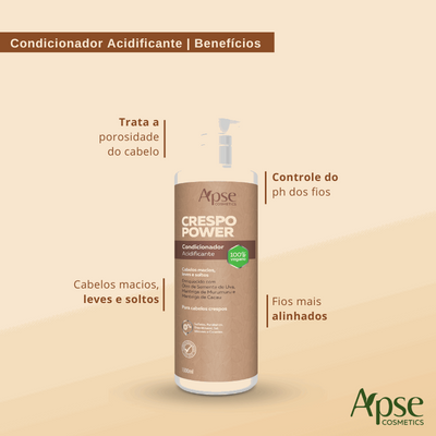 Condicionador Crespo Power Acidificante 1000ml