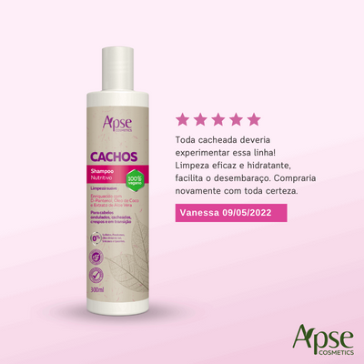 Kit Cachos - Shampoo, Condicionador, Ativador e Modelador e Spray Finalizador (4 ITENS)