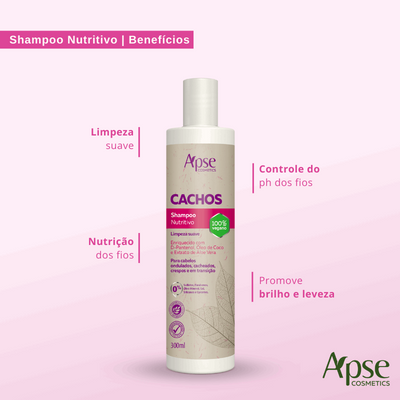 Kit Cachos - Shampoo, Gelatina, Máscara e Ativador (4 ITENS)