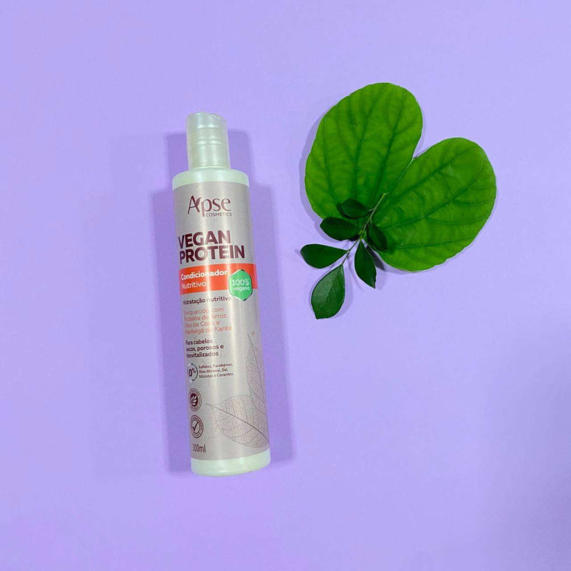 Kit Vegan e Cachos - Shampoo Vegan, Condicionador Vegan, Gelatina Cachos e Ativador Cachos (4 ITENS)