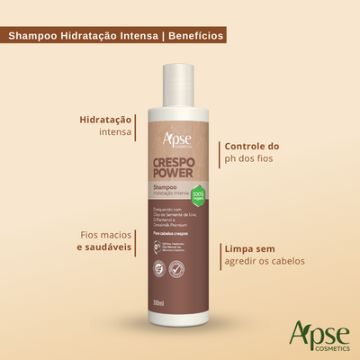 Shampoo Crespo Power Hidratação Intensa 300ml