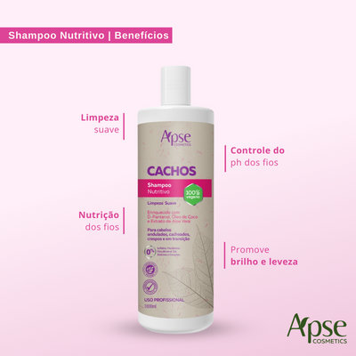 Kitão Cachos - Shampoo, Condicionador e Mascara (3 itens)