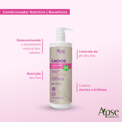 Kitão Cachos - Shampoo, Condicionador e Mascara (3 itens)